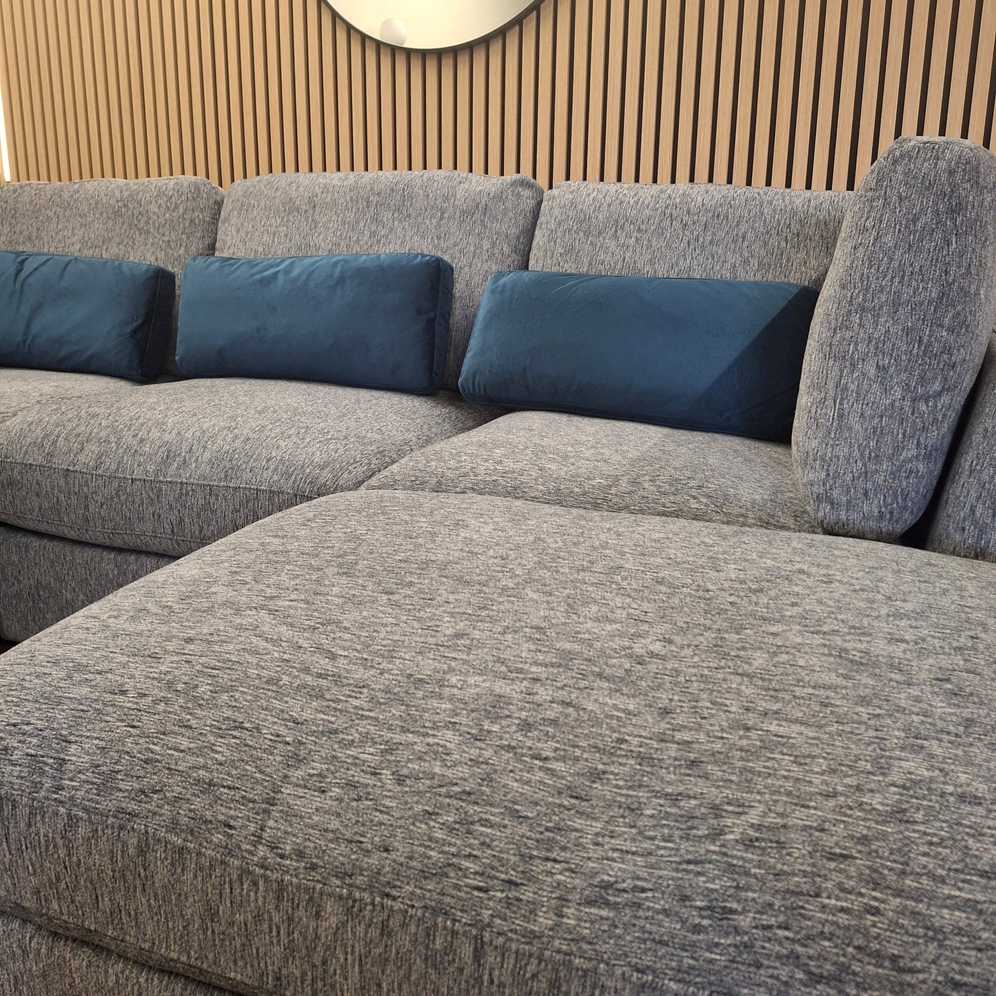 Madison U Shape Sofa Blue or Light Grey