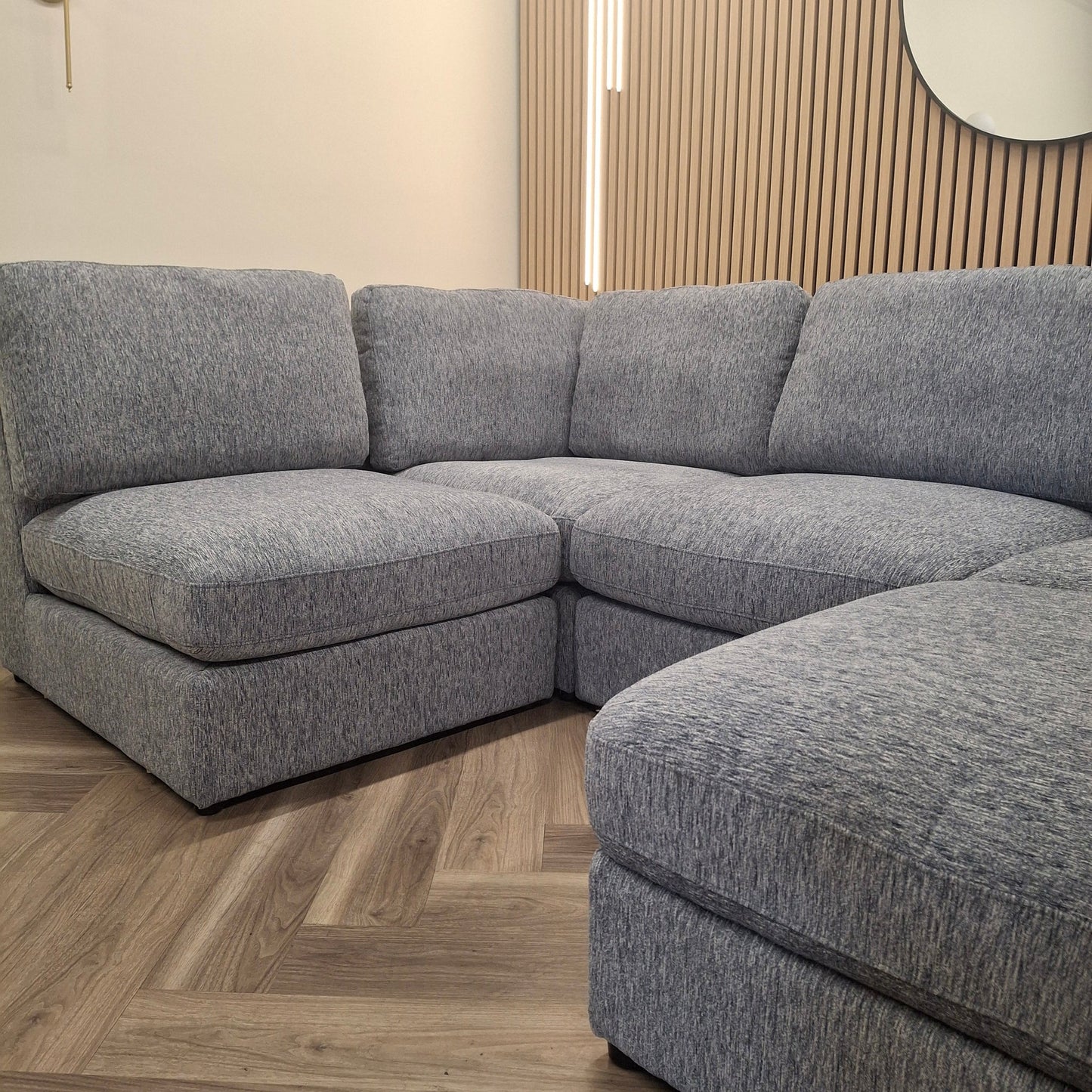 Madison U Shape Sofa Blue or Light Grey