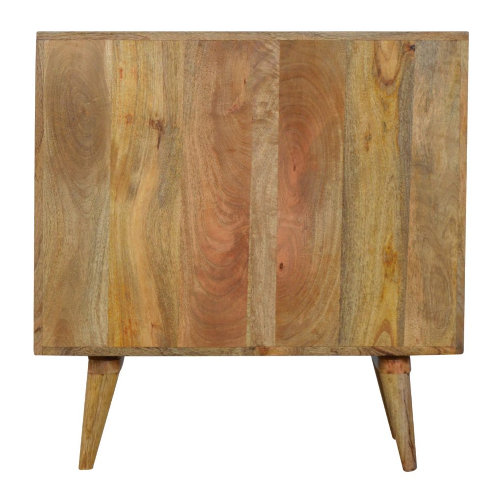 3 Drawer Zig-Zag Patterned Patchwork Chest 100% Solid Mango Wood