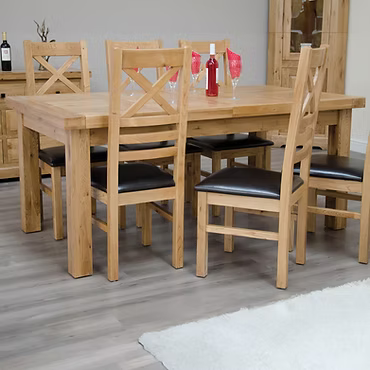 Deluxe Twin Leaf Extending Table 1800 100% Solid Oak