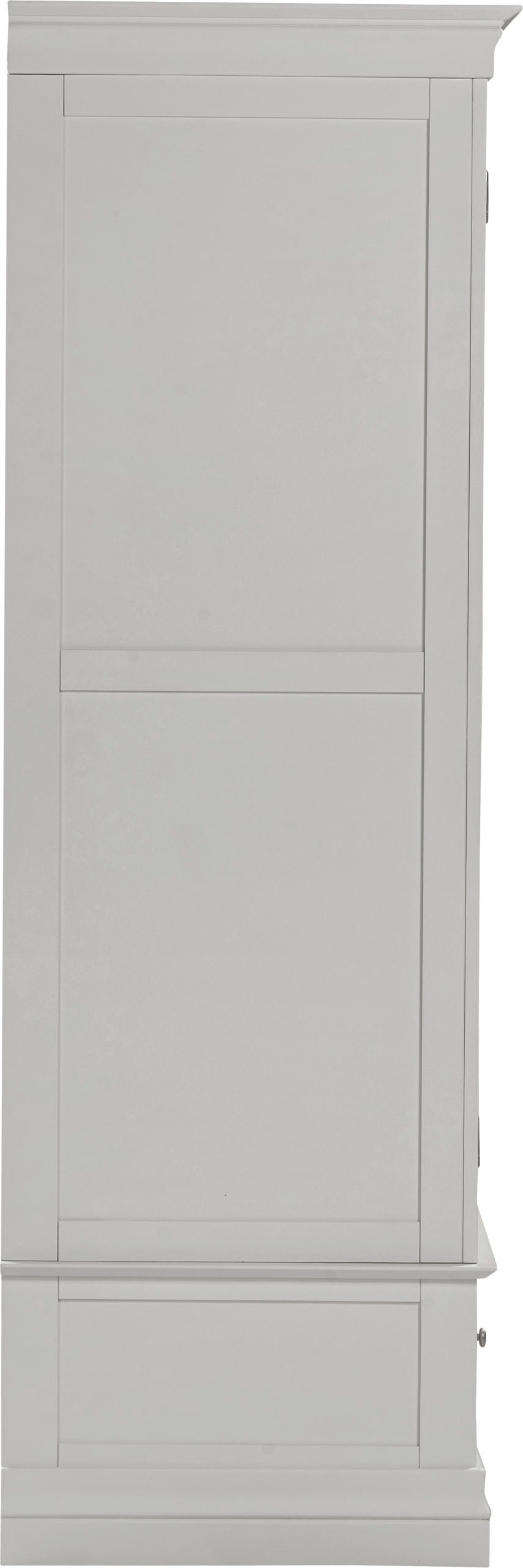 Bordeaux 2 Door Wardrobe Pebble Grey or Ivory