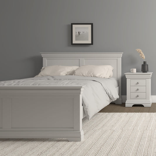 Bordeaux 5' Bed High Foot End Ivory or Grey