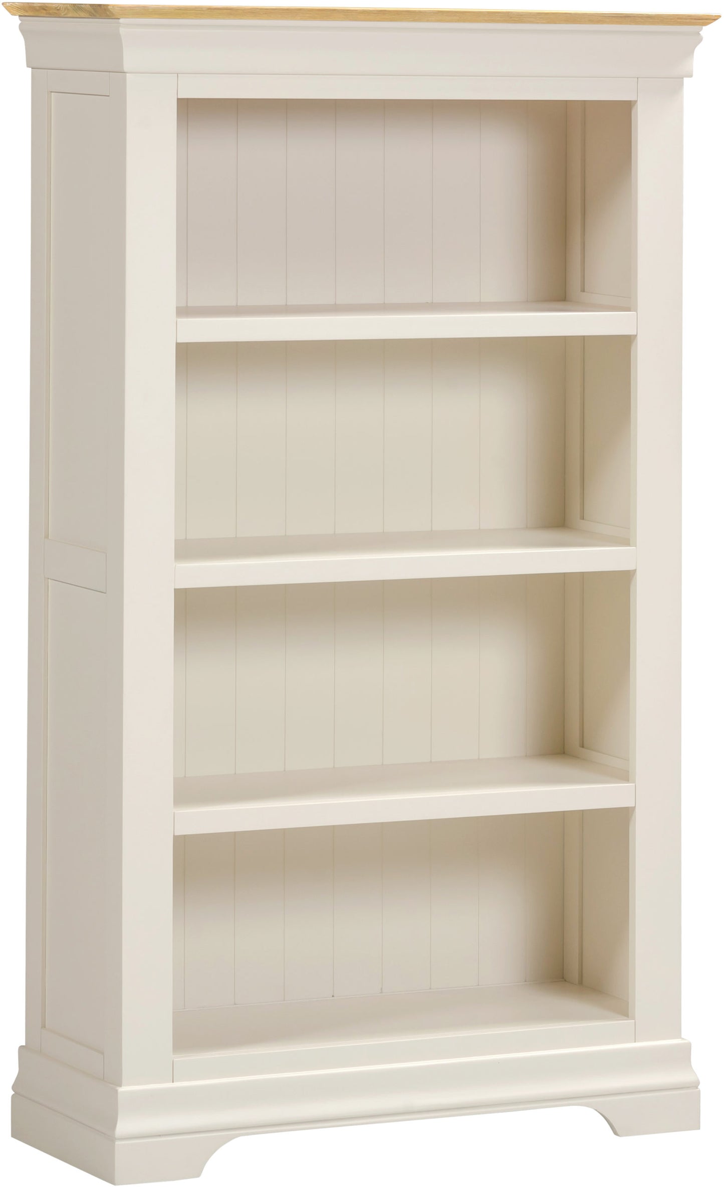 Bordeaux Bookcase Pebble Grey/Oak or Ivory/Oak