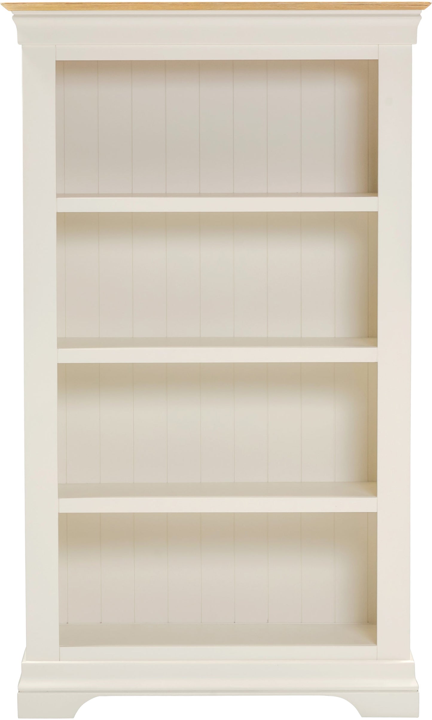 Bordeaux Bookcase Pebble Grey/Oak or Ivory/Oak