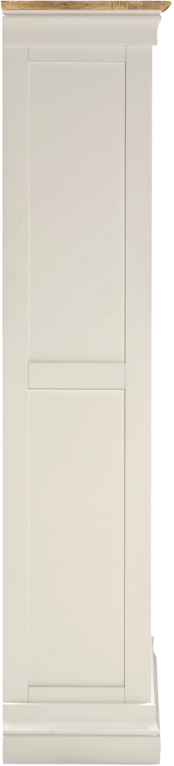 Bordeaux Bookcase Pebble Grey/Oak or Ivory/Oak