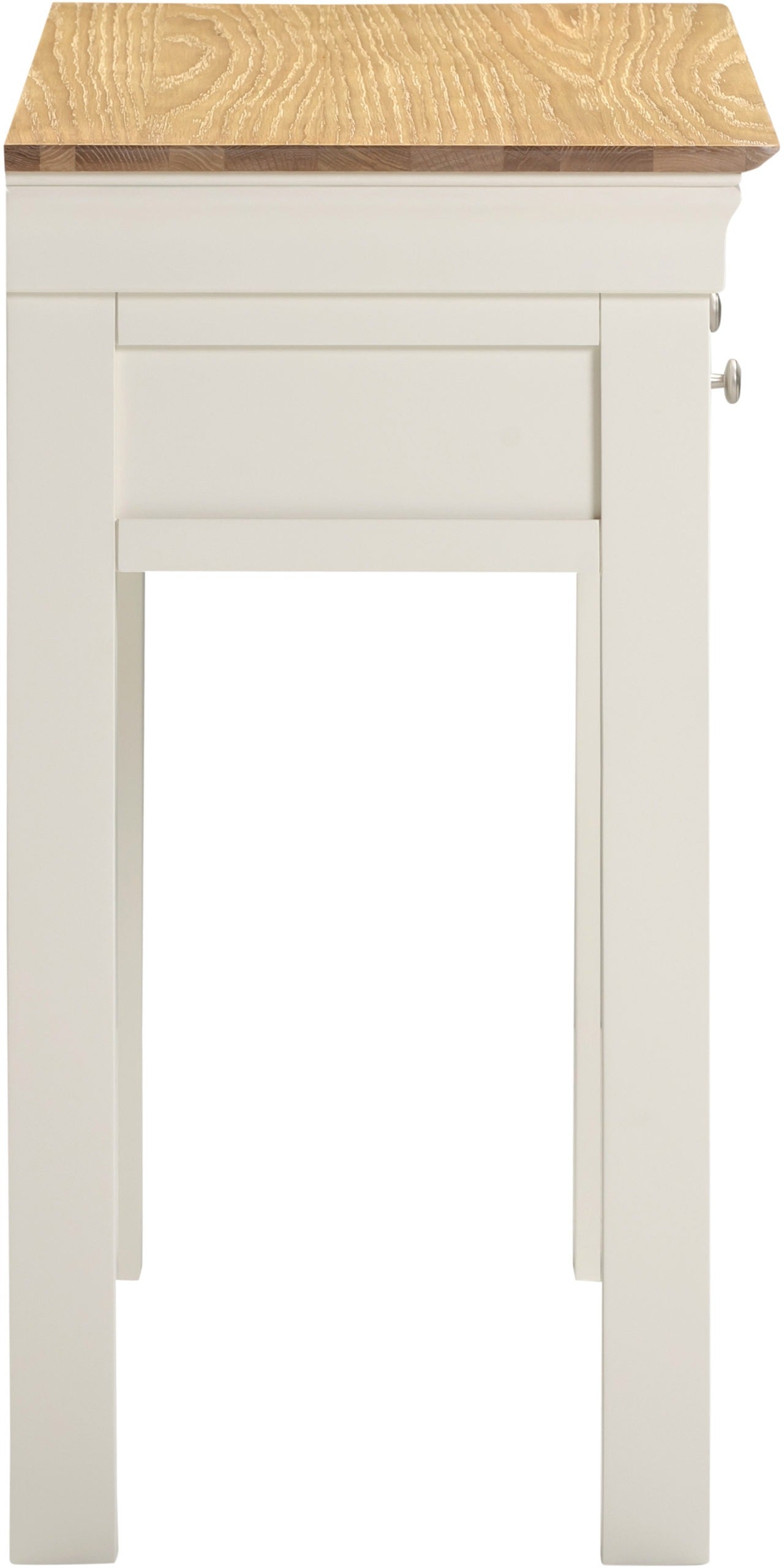 Bordeaux Console Table Ivory/Oak Pebble Grey/Oak