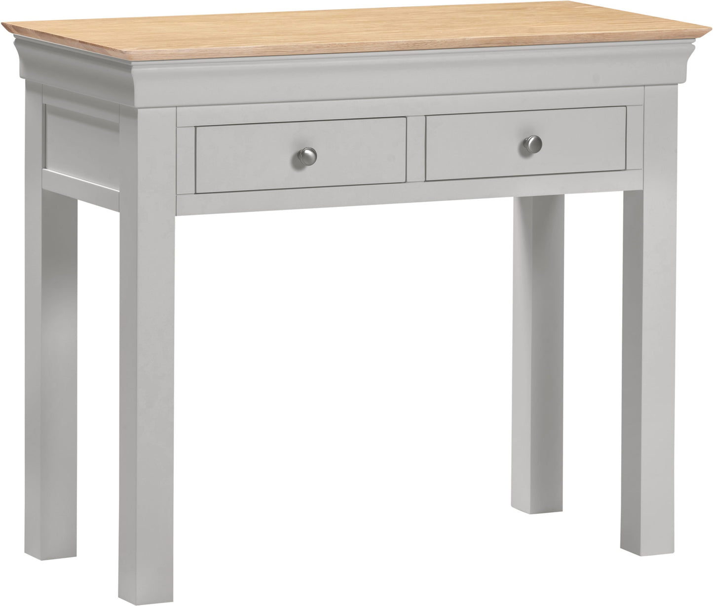 Bordeaux Console Table Ivory/Oak Pebble Grey/Oak