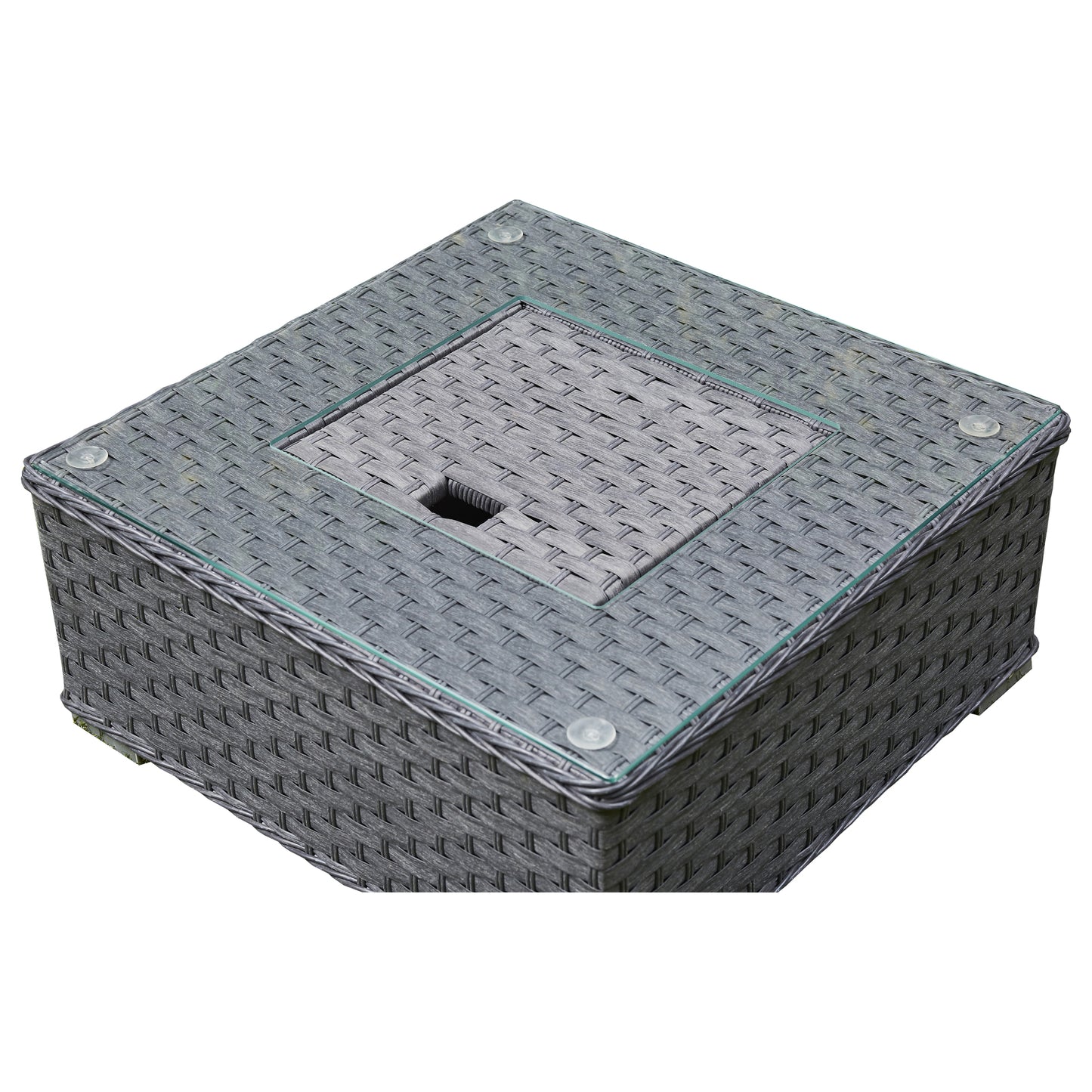 Rattan Corner Sofa Set with Ice Bucket. Brown or Grey