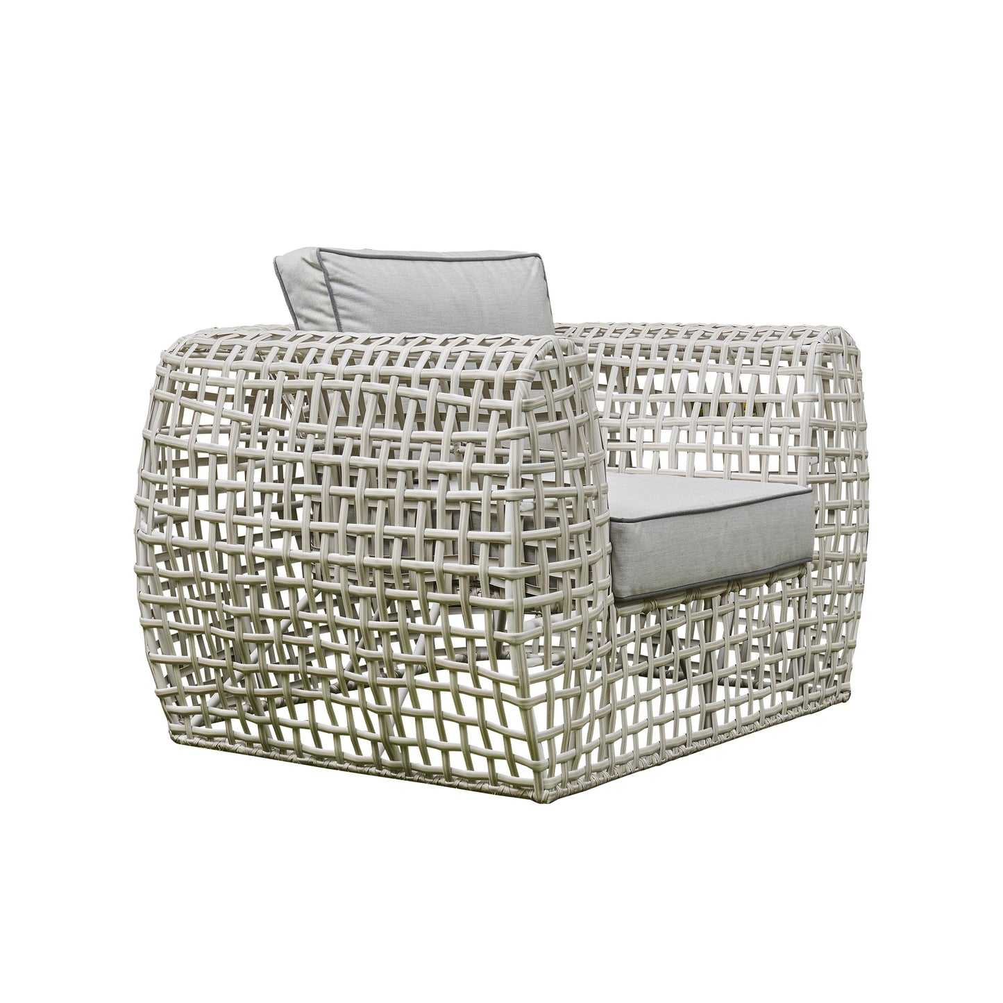 Rattan Outdoor Sofa Set - 3 seater, 2 chairs and coffee table. Grey or Black