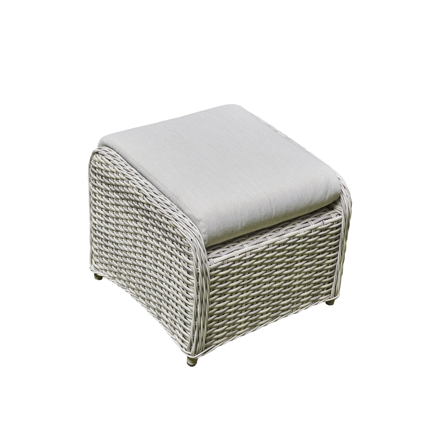 5 piece Reclining Lounge. Set. 2 reclining armchairs, 2 matching footstools. Side Table