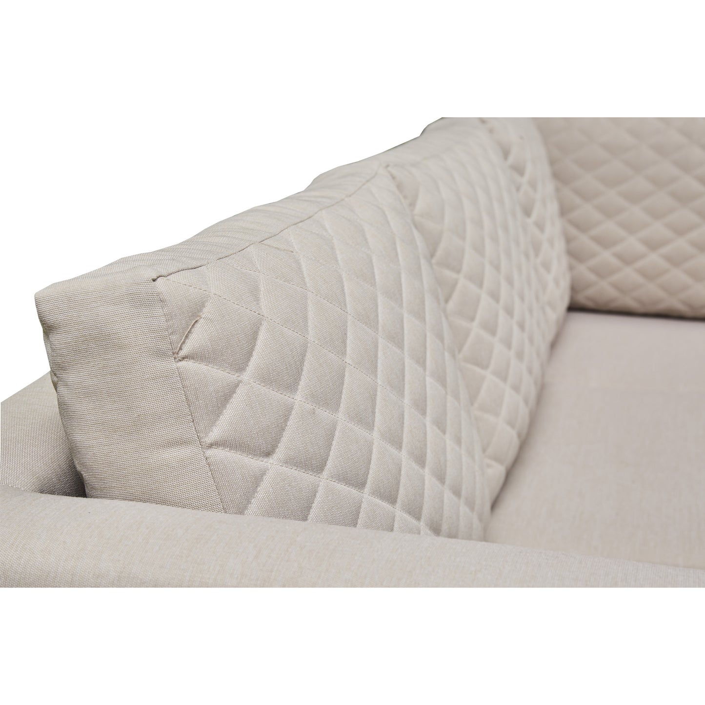 Corner Sofa Set, 2 Benches and Firepit. Grey or Beige