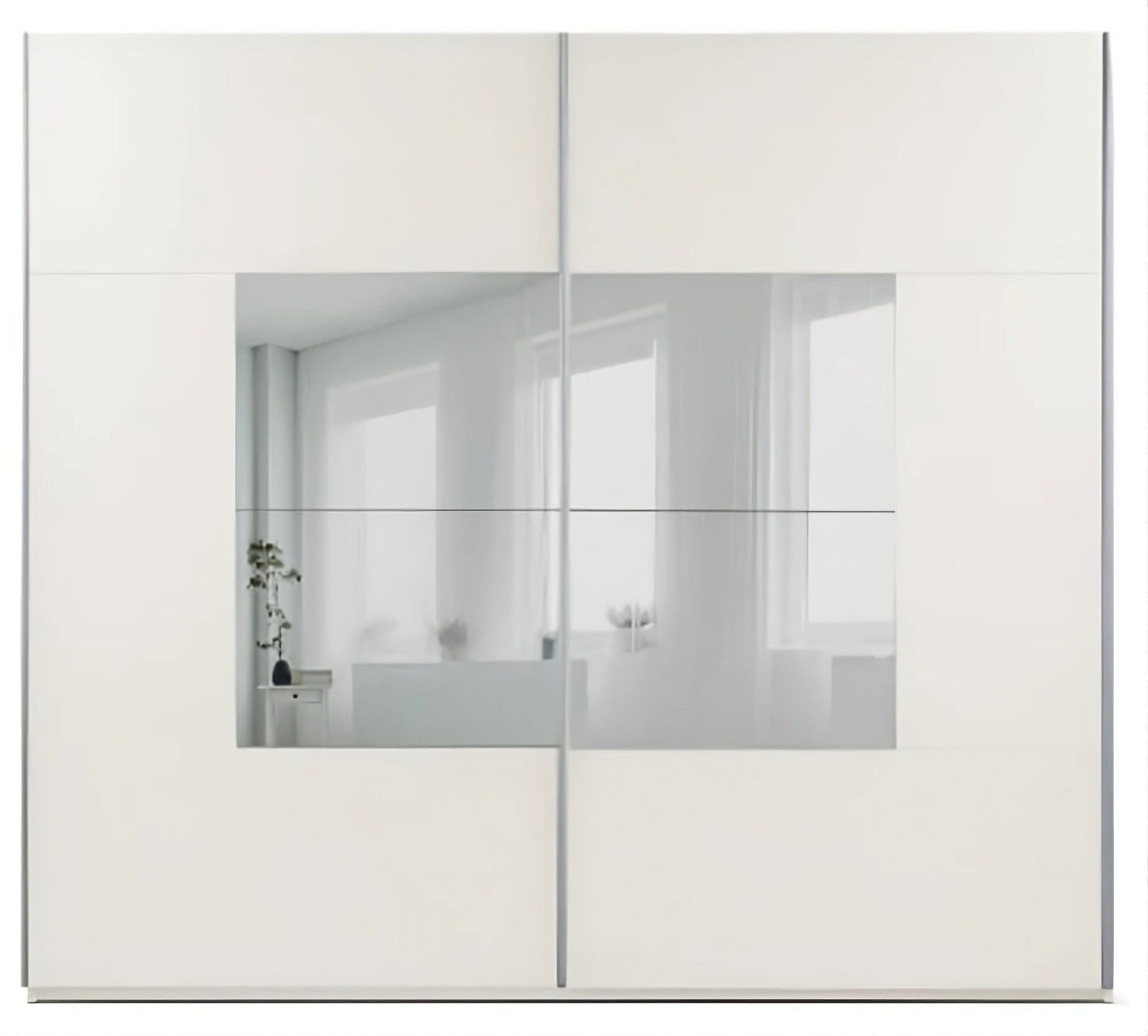 Boston 250cm Grey or Casmere Sliding Door Wardrobe