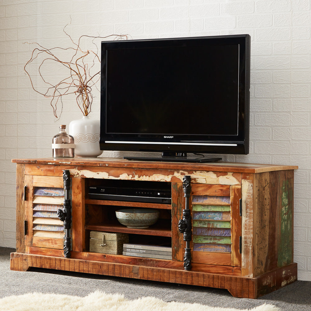 Coastal TV Cabinet 100% Reclaimed Wood