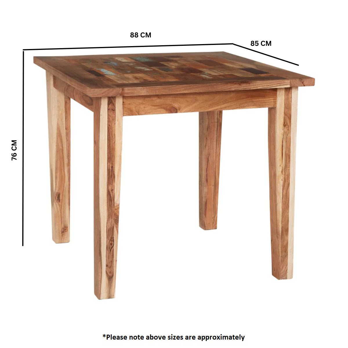 Coastal Small Dining Table 100% Reclaimed Wood