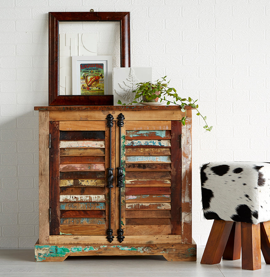 Coastal 2 Door Sideboard 100% Reclaimed Wood