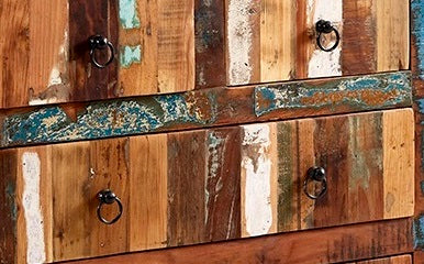 Coastal 9 Drawer Chest 100% Reclaimed Wood