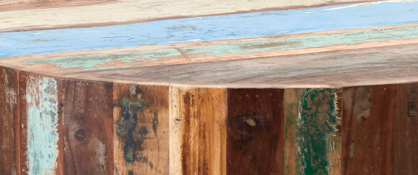 Coastal Drum Coffee Table 100% Reclaimed Wood