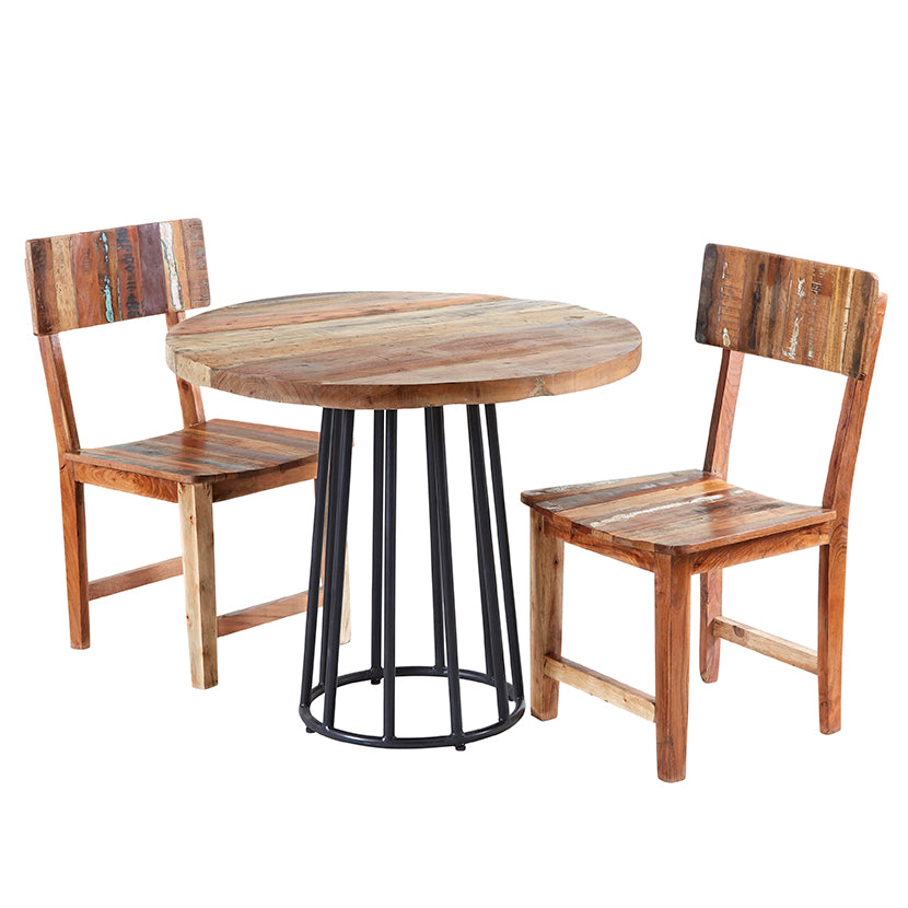Coastal Round Dining Table 100 % Reclaimed Wood