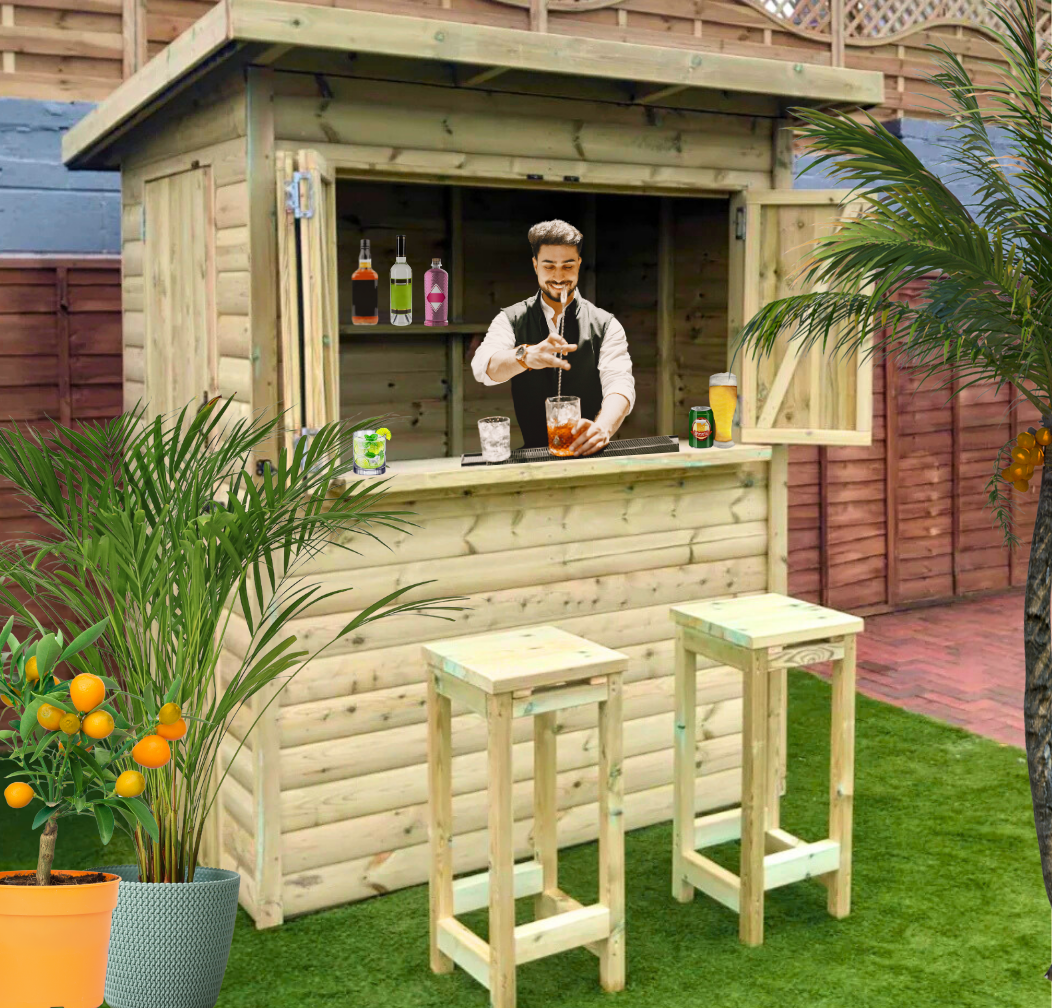 Castleton Garden Bar 6x4 - Pressure Treated Timber