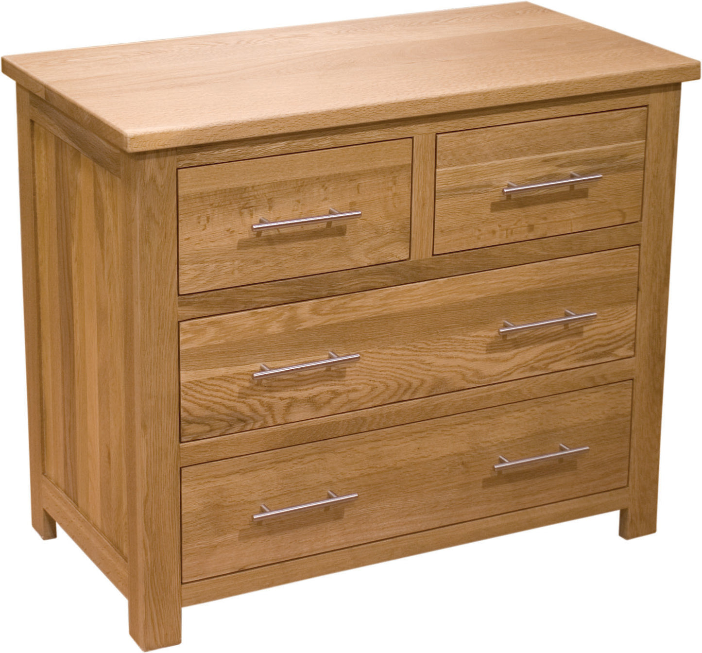 Chest of Drawers 82cm Wide. 100% Solid Oak