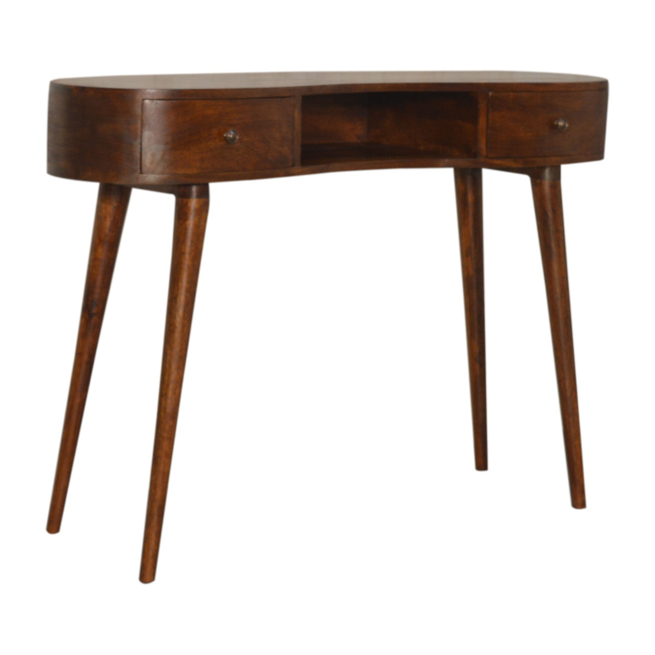 Chestnut Wave Writing Desk 100% Solid Mango Wood