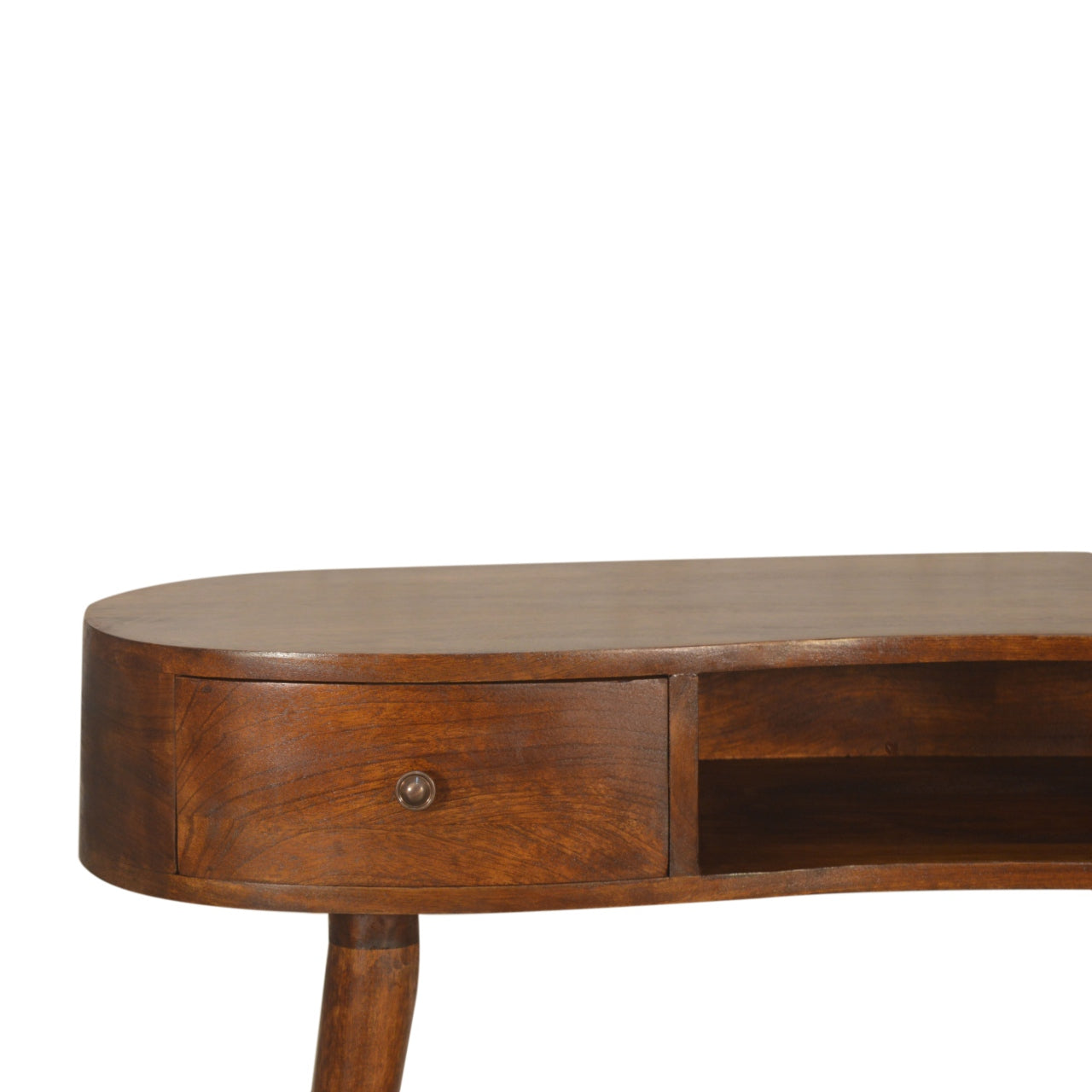 Chestnut Wave Writing Desk 100% Solid Mango Wood