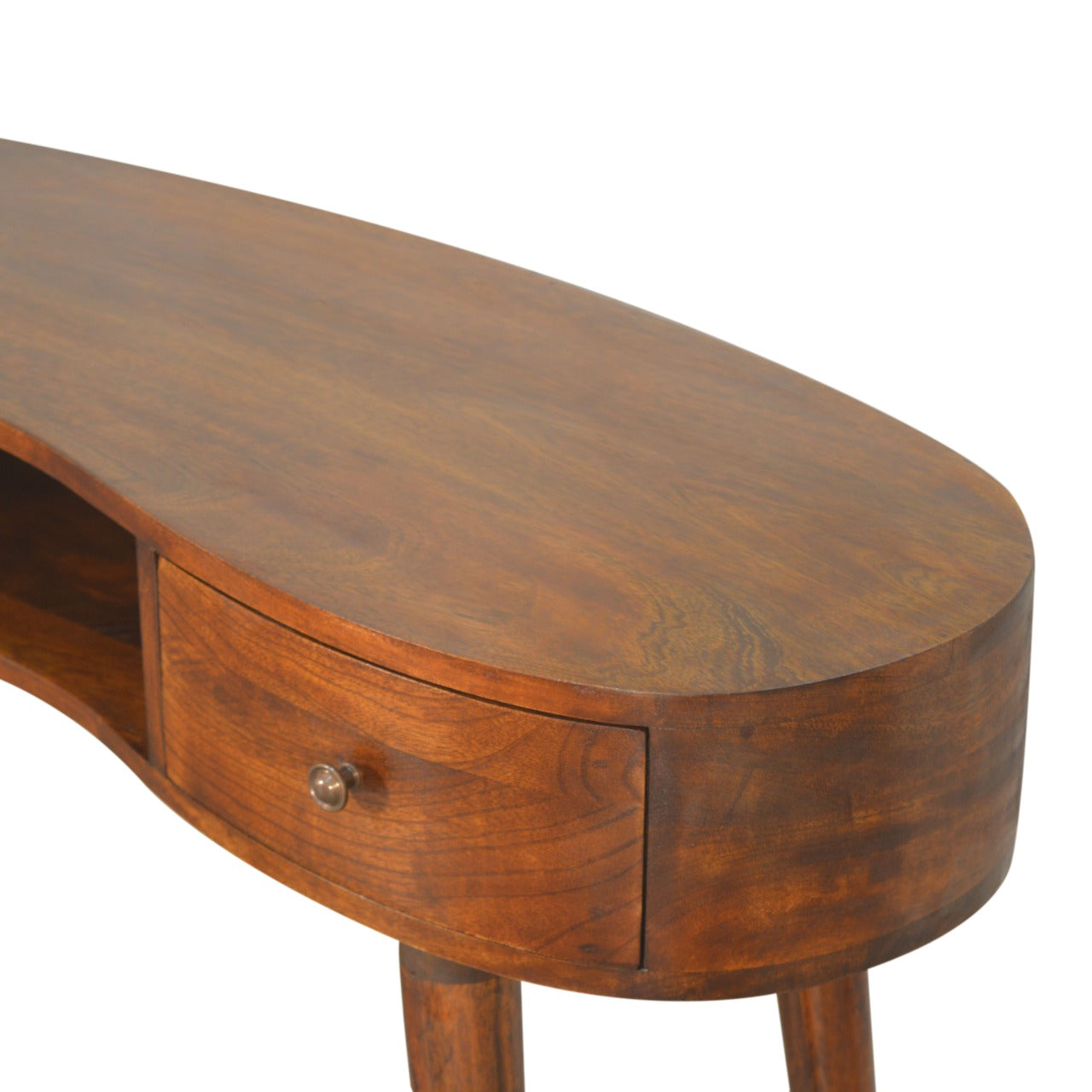 Chestnut Wave Writing Desk 100% Solid Mango Wood