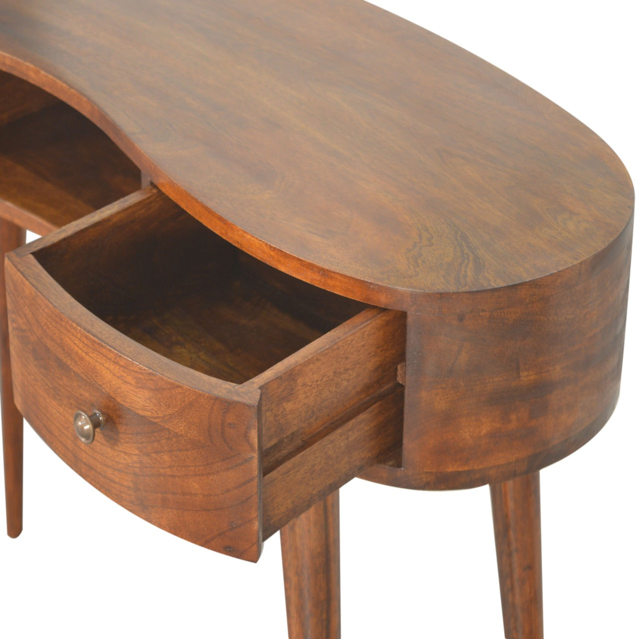Chestnut Wave Writing Desk 100% Solid Mango Wood