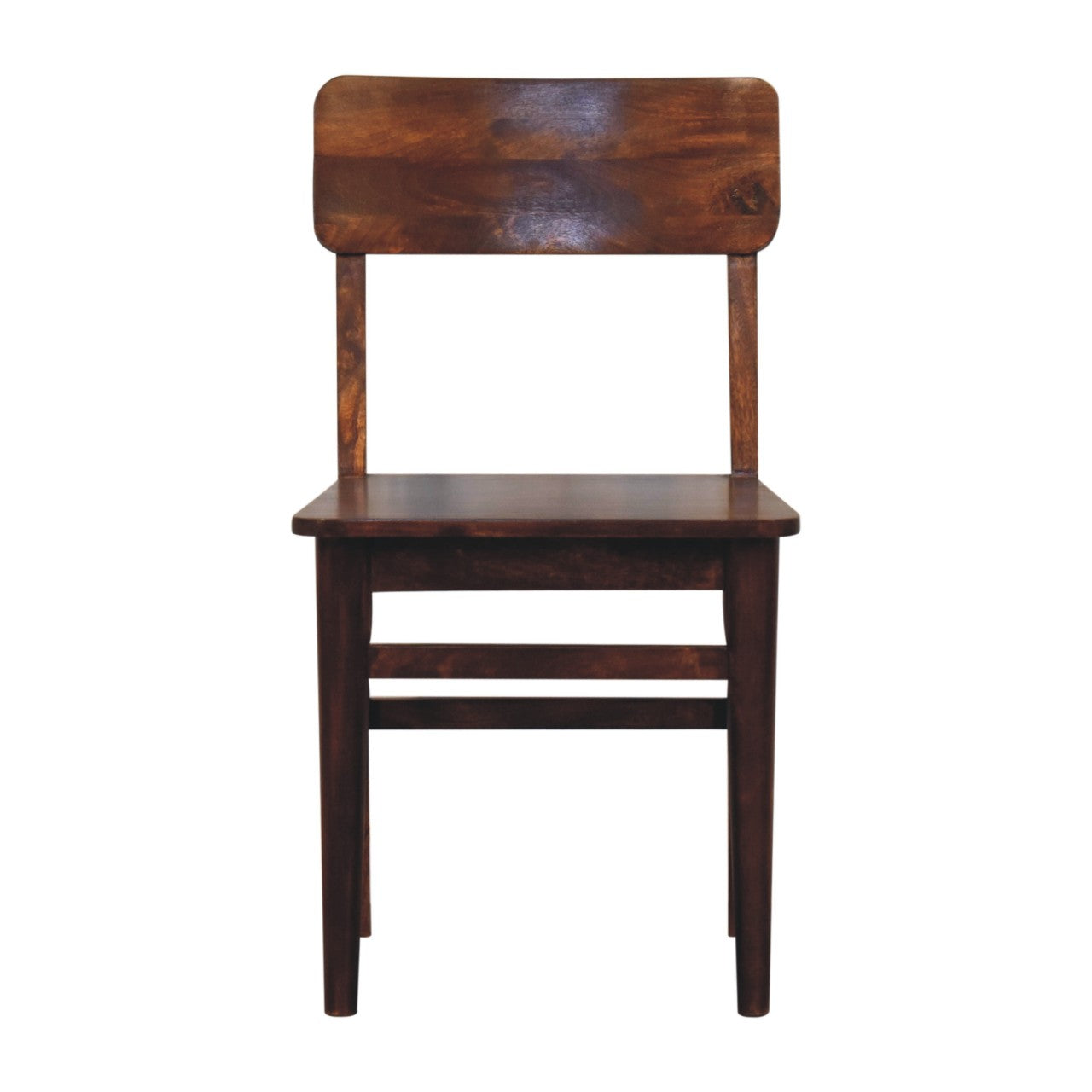 Classic Chestnut Dining Chair, 100% Solid Mango Wood