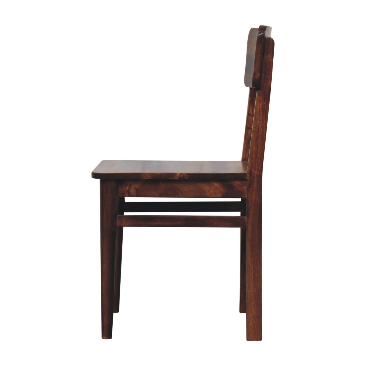 Classic Chestnut Dining Chair, 100% Solid Mango Wood