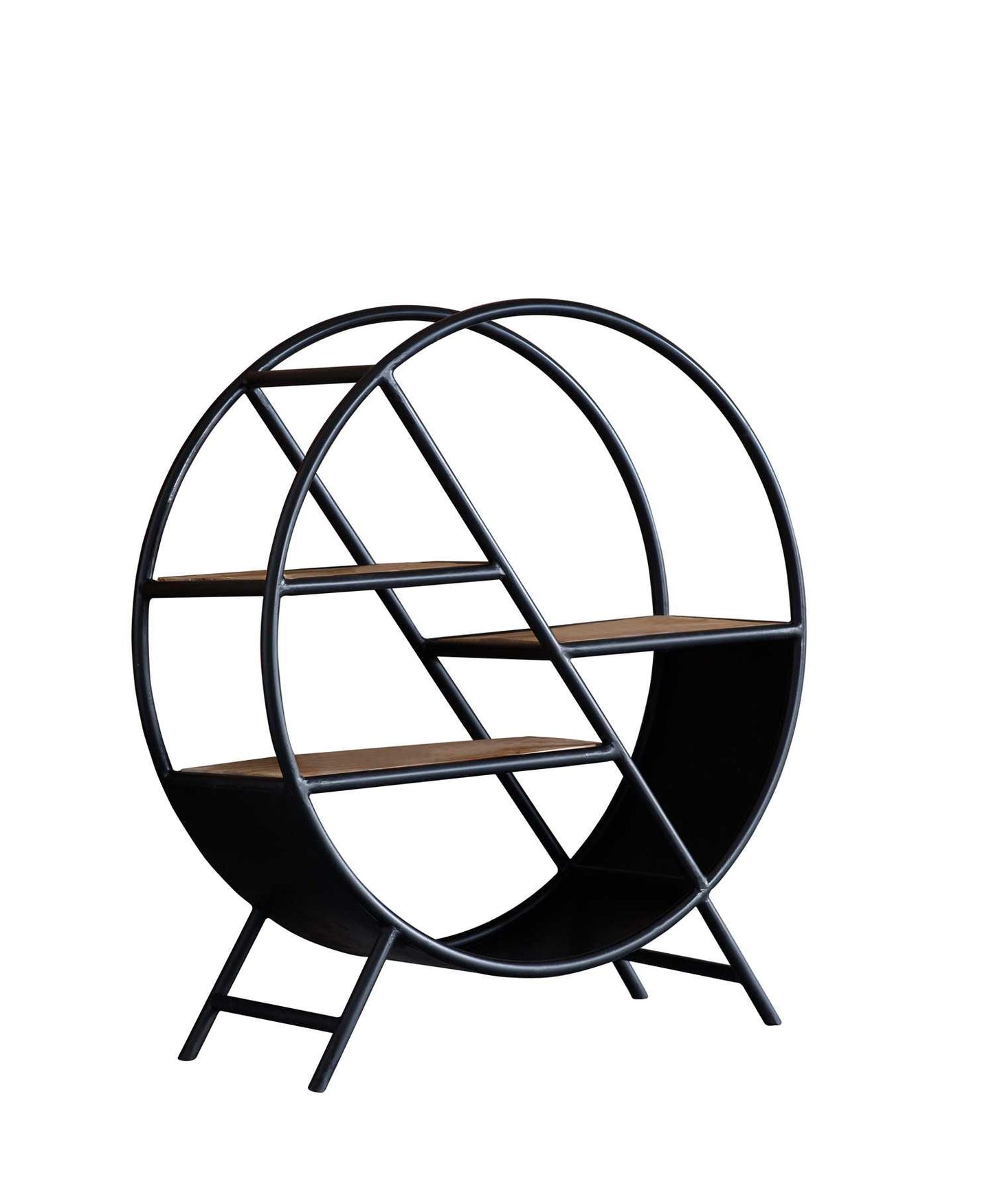 Cosmo Round Bookcase, Metal Frame.
