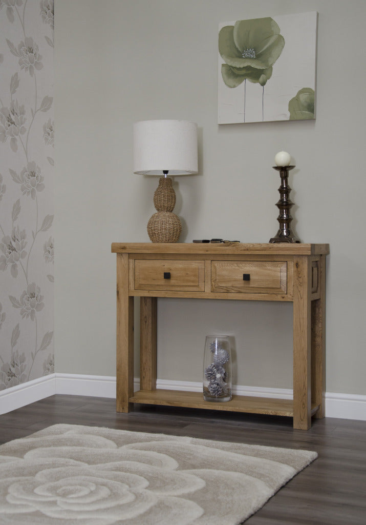 Deluxe Hall Table 100% Solid Oak