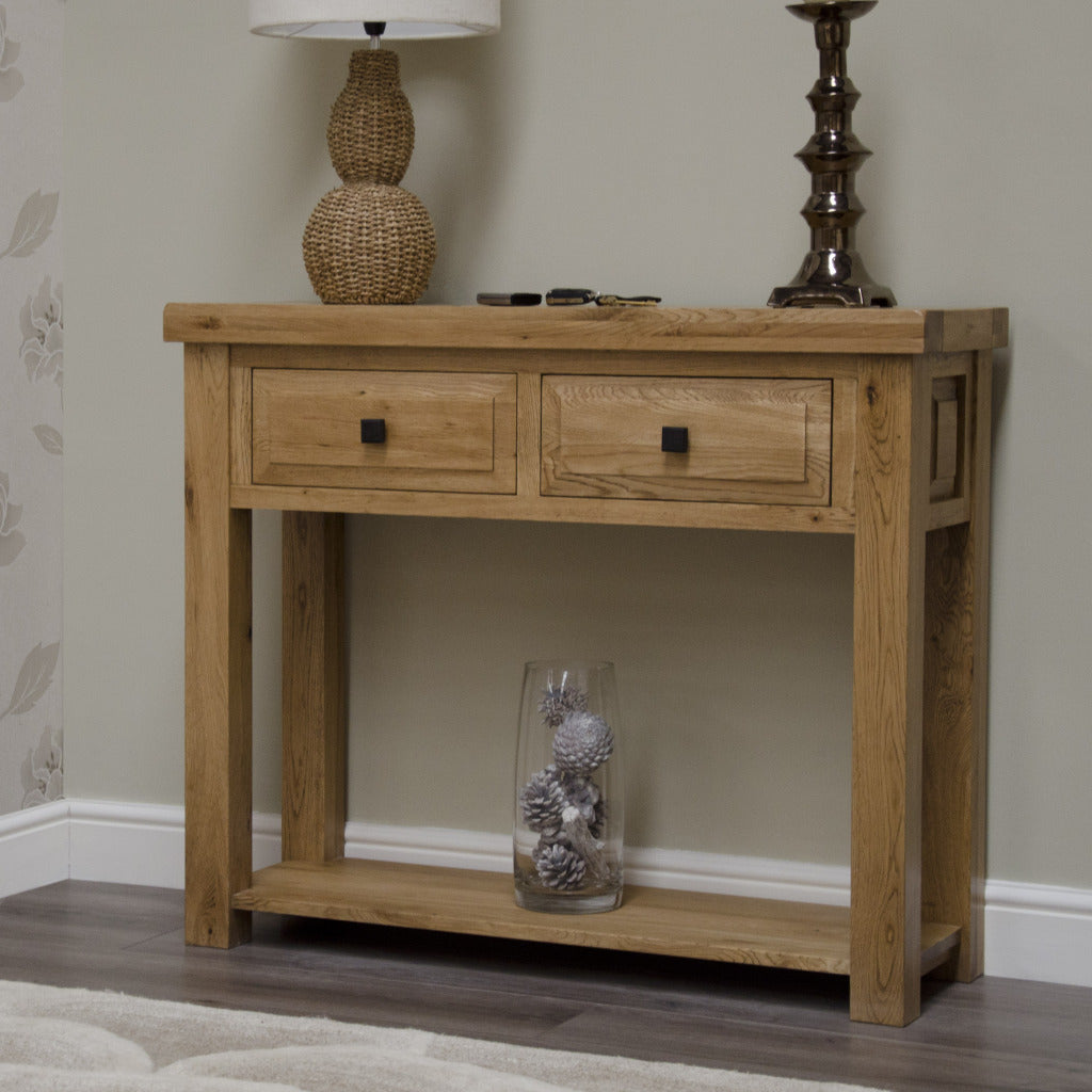 Deluxe Hall Table 100% Solid Oak