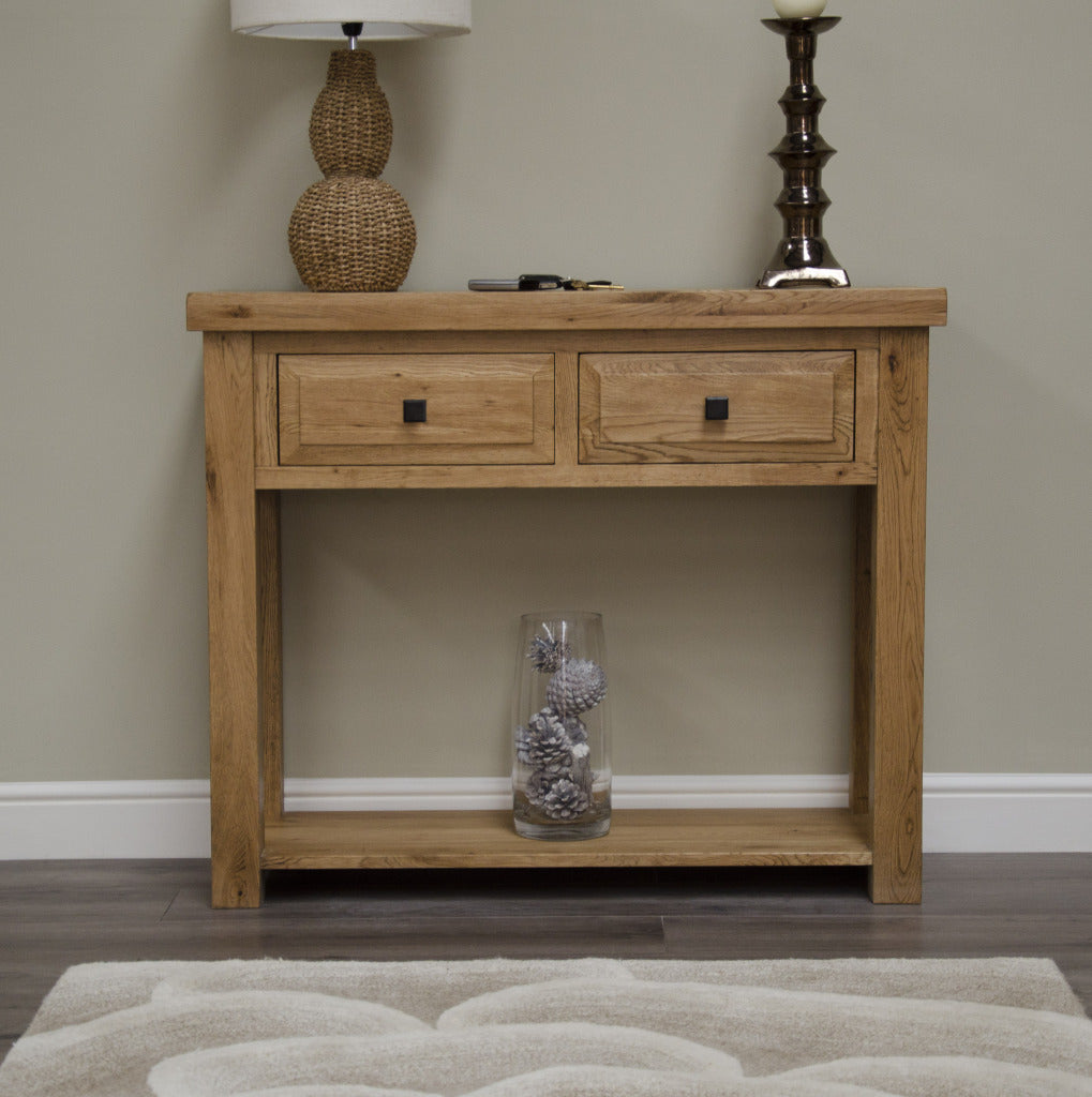 Deluxe Hall Table 100% Solid Oak