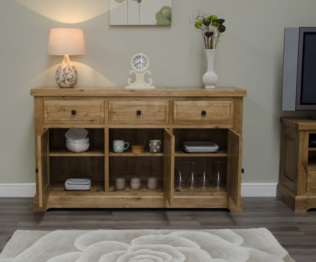Deluxe Large Sideboard 100% Solid Oak1