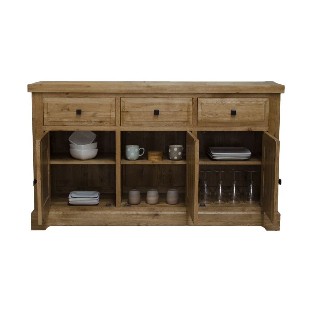 Deluxe Large Sideboard 100% Solid Oak4