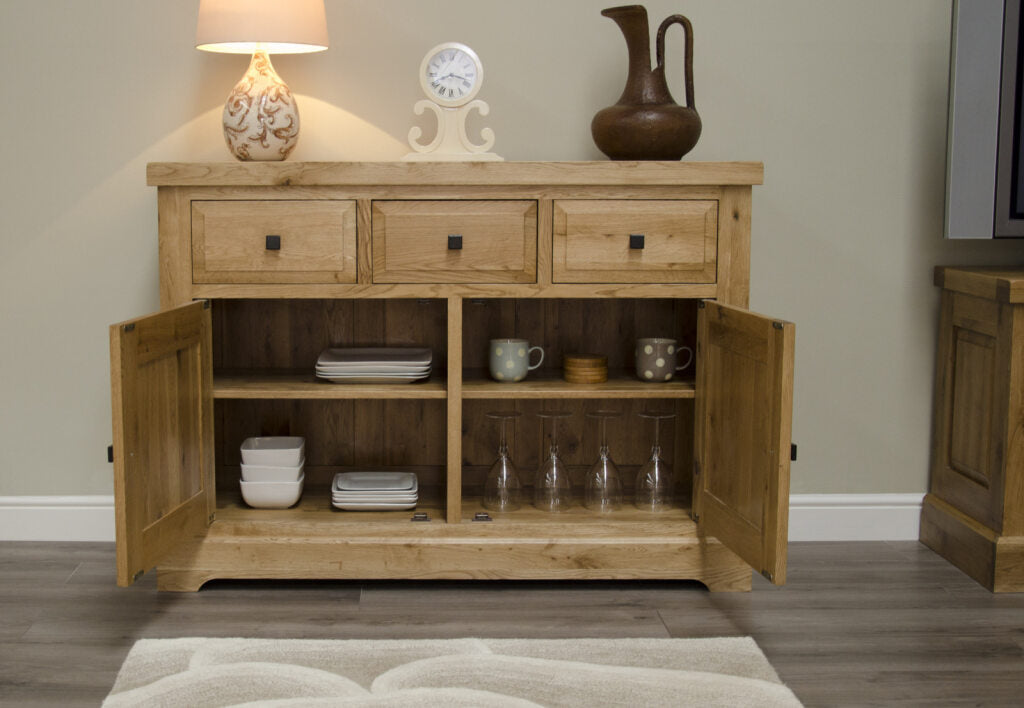 Deluxe Medium Sideboard 100% Solid Oak1