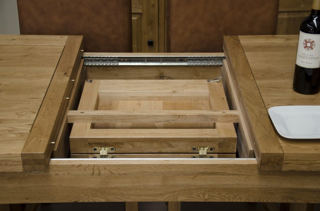 Deluxe Small Butterfly Extending Table 100% Solid Oak