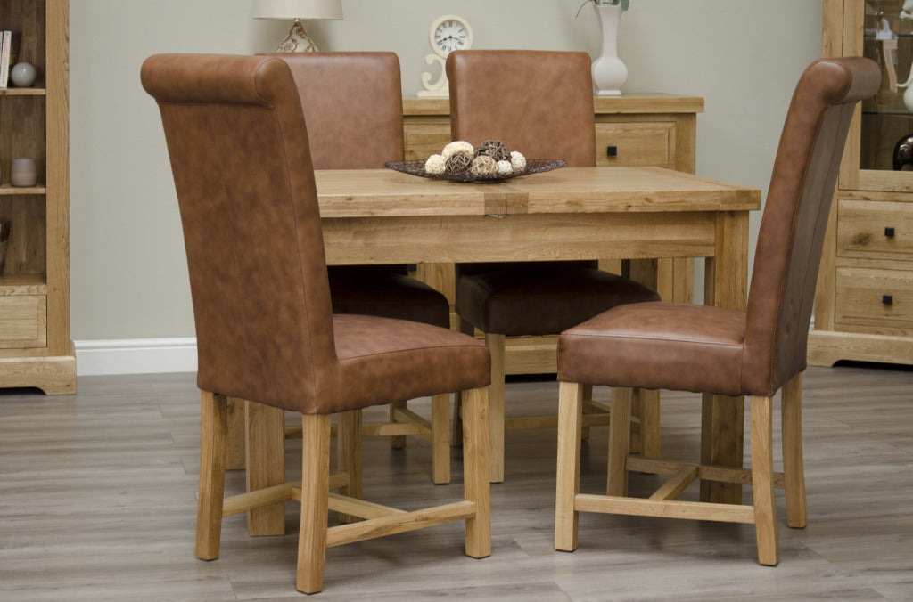 Deluxe Small Butterfly Extending Table 100% Solid Oak