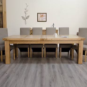Deluxe Twin Leaf Extending Table 100% Solid Oak