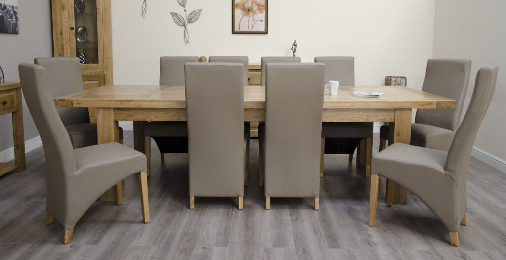 Deluxe Twin Leaf Extending Table 100% Solid Oak