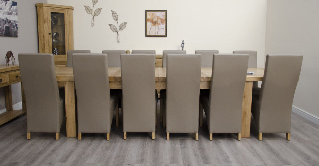 Deluxe Twin Leaf Extending Table 100% Solid Oak