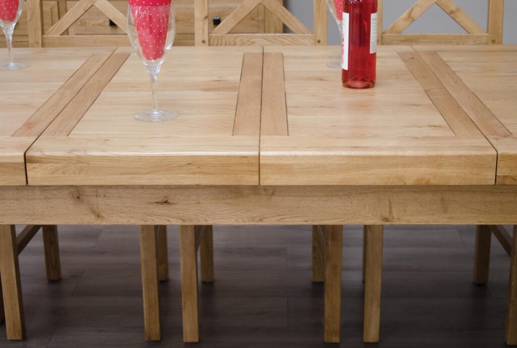 Deluxe Twin Leaf Extending Table 1800 100% Solid Oak