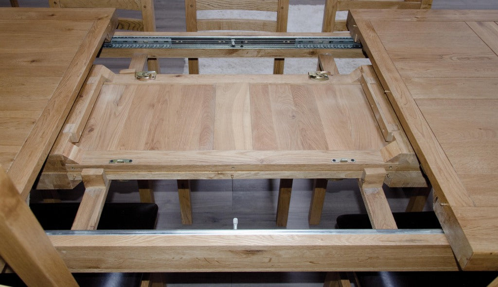 Deluxe Twin Leaf Extending Table 1800 100% Solid Oak