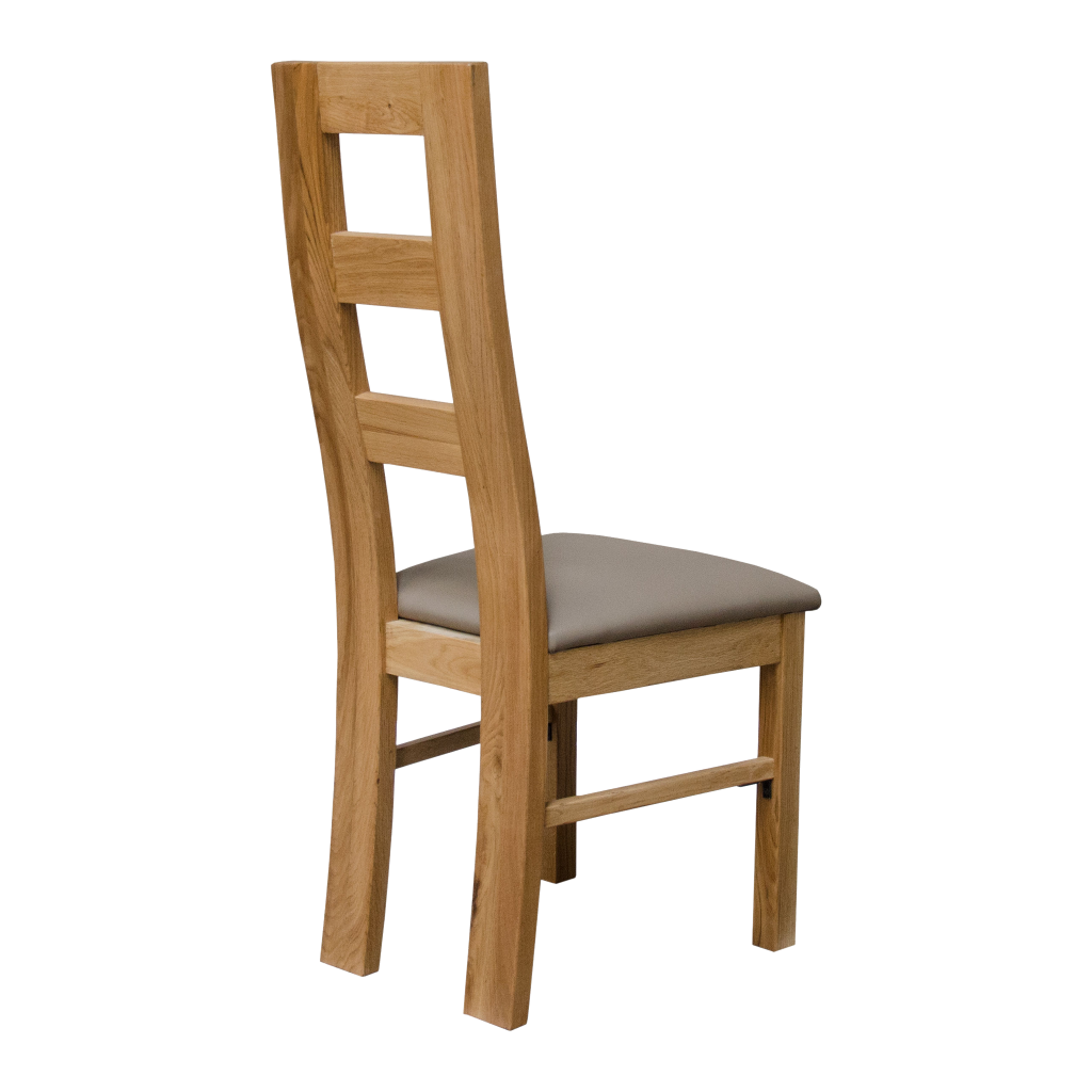 Deluxe Wave Chair – Mushroom Pad 100% Solid Oak1