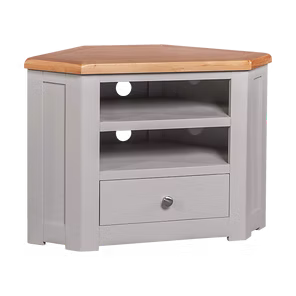 Diamond Corner TV Cabinet .Painted pine