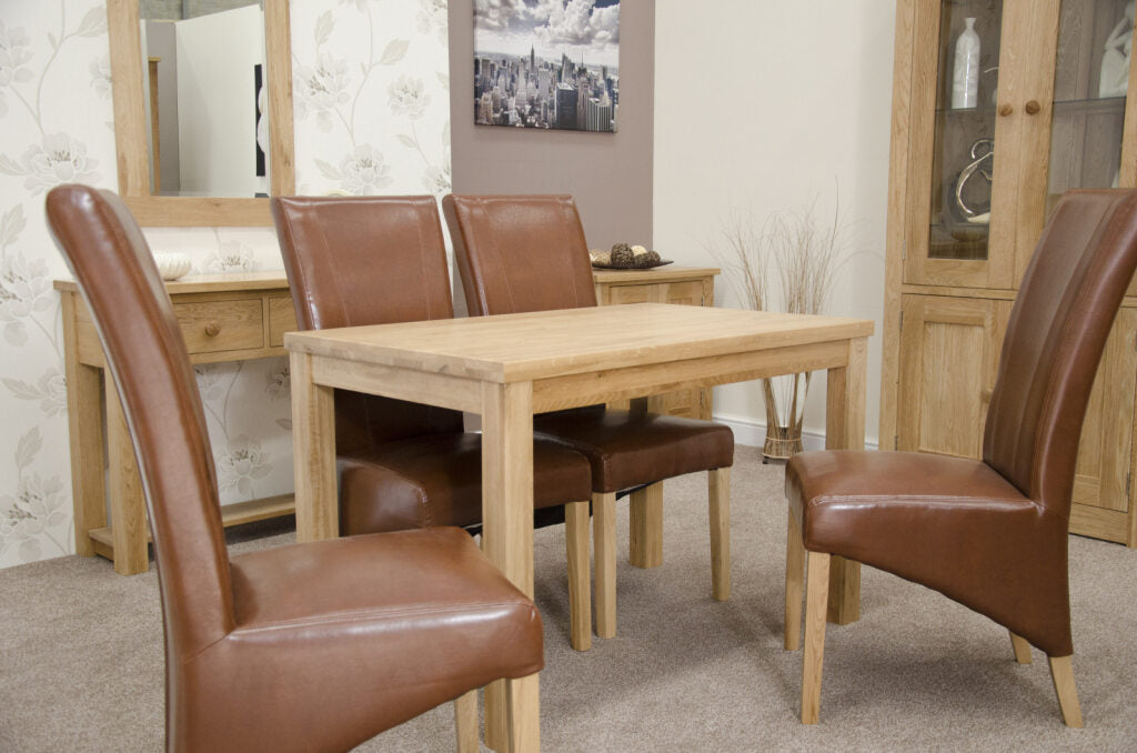 Elegance Dining Table 4' x 2'6". 100% Solid Oak