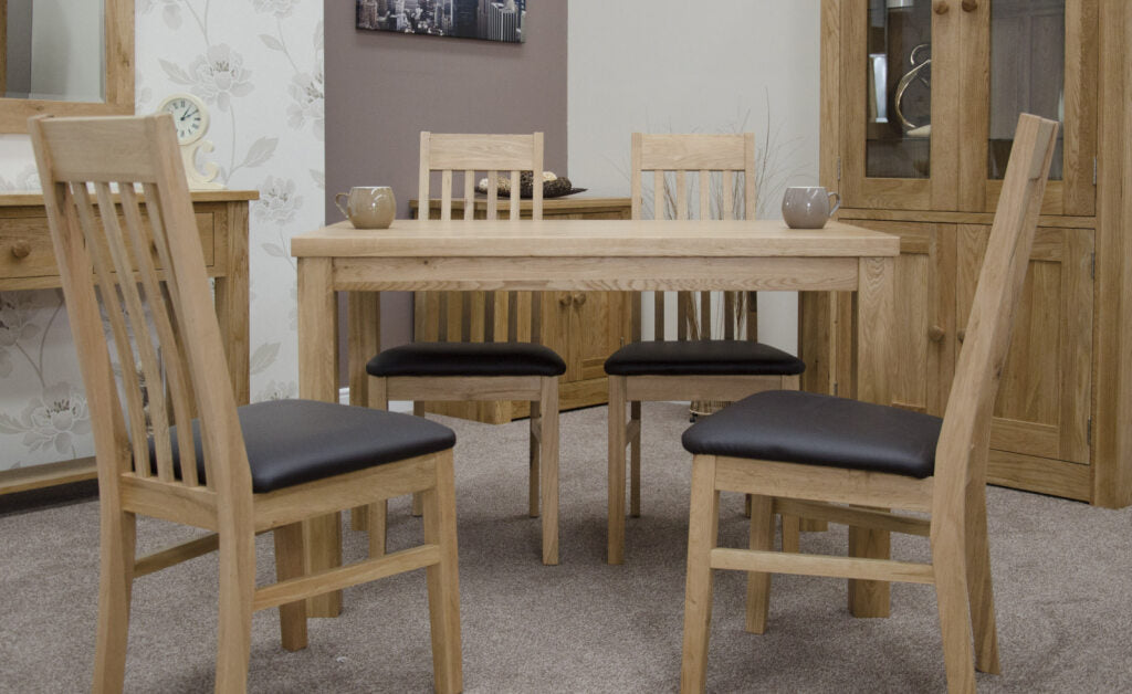 Elegance Dining Table 4' x 2'6". 100% Solid Oak