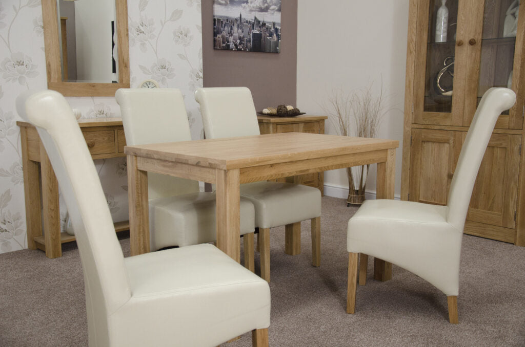 Elegance Dining Table 4' x 2'6". 100% Solid Oak