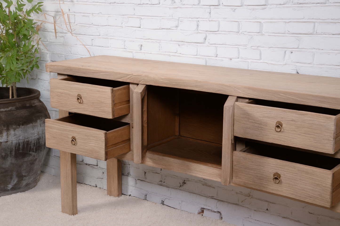 Ferringhi Console Medium. Reclaimed Elm Wood